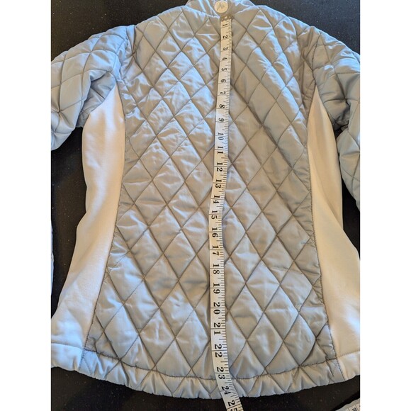 Marmot Quilted Insulated Winter Jacket Ski Snow Gray White Puffer Women's Small - Picture 9 of 12